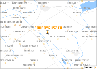 map of Fövenypuszta