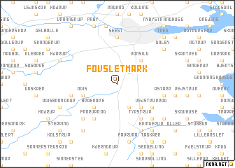 map of Fovslet Mark
