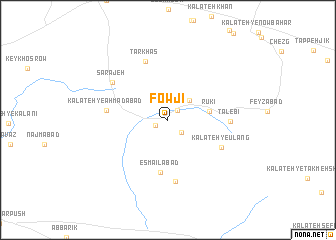 map of Fowjī