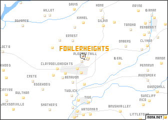 map of Fowler Heights