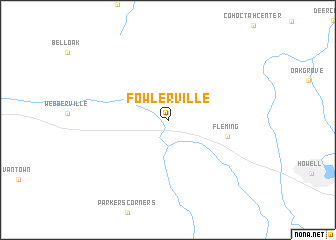 map of Fowlerville