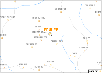 map of Fowler