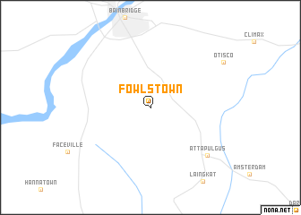 map of Fowlstown