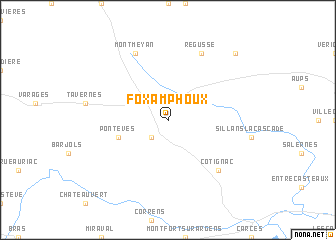 map of Fox-Amphoux