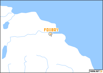 map of Fox Bay