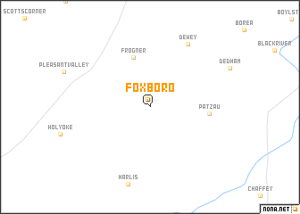 map of Foxboro