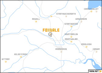 map of Foxdale
