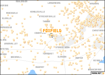 map of Foxfield