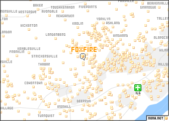 map of Foxfire