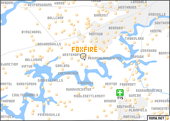 map of Fox Fire