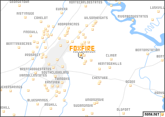 map of Foxfire