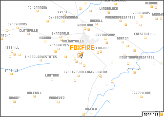 map of Foxfire