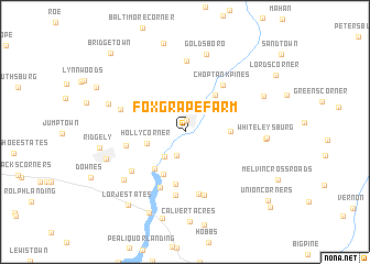 map of Foxgrape Farm