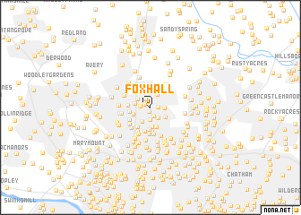 map of Foxhall