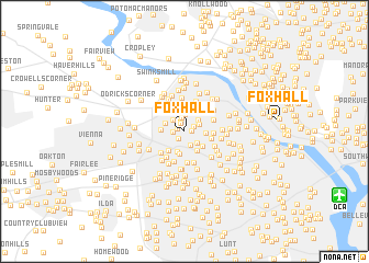 map of Foxhall