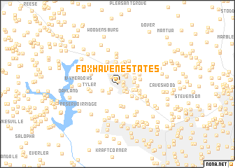 map of Fox Haven Estates