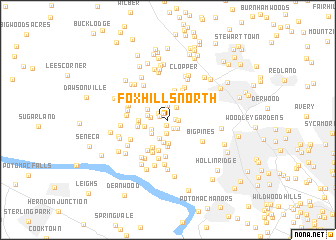 map of Fox Hills North