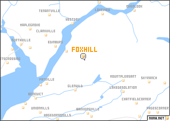 map of Fox Hill