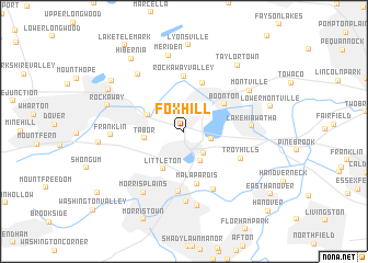 map of Fox Hill