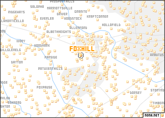 map of Fox Hill