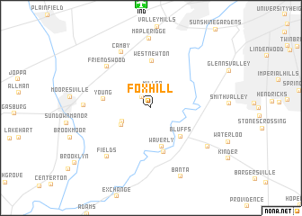 map of Fox Hill