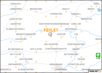 map of Foxley