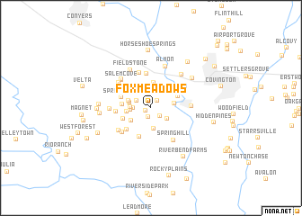 map of Fox Meadows