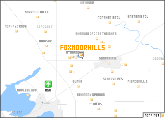 map of Foxmoor Hills