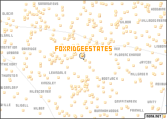 map of Fox Ridge Estates