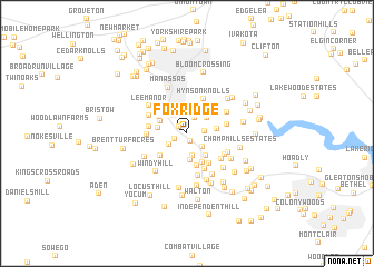 map of Foxridge