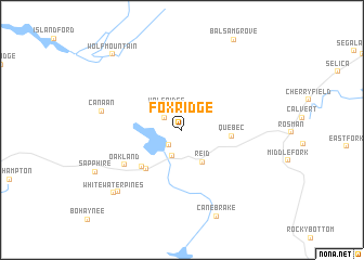 map of Fox Ridge