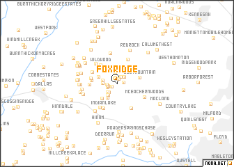 map of Fox Ridge