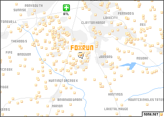 map of Fox Run