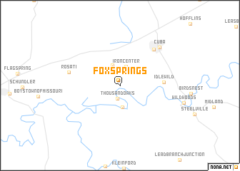 map of Fox Springs