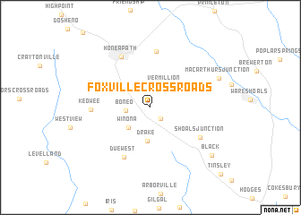 map of Foxville Crossroads