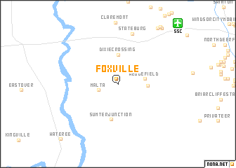 map of Foxville