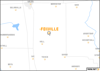 map of Foxville