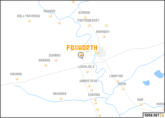 map of Foxworth