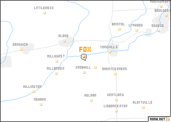 map of Fox