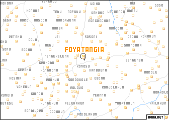 map of Foya Tangia