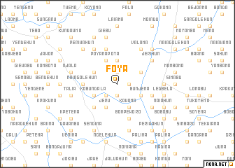 map of Foya