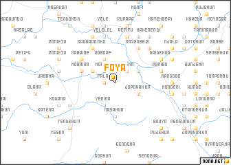 map of Foya