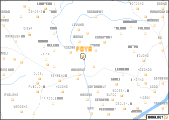 map of Foya