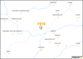 map of Foya