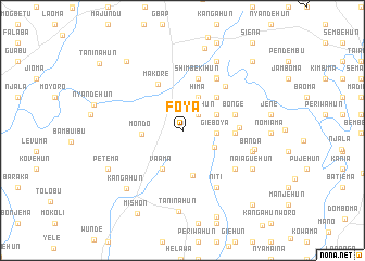 map of Foya