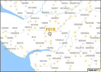 map of Foya
