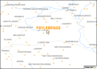 map of Foyle Bridge