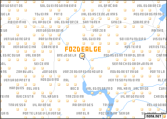 map of Foz de Alge