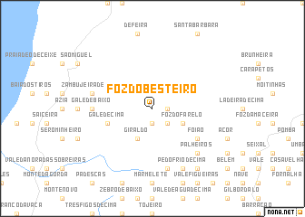 map of Foz do Besteiro