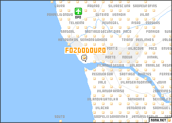 map of Foz do Douro